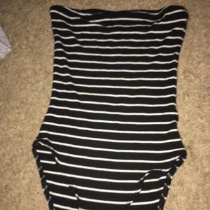 cute american eagle tube top bodysuit